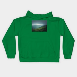 the green hills of Hawaii Kids Hoodie